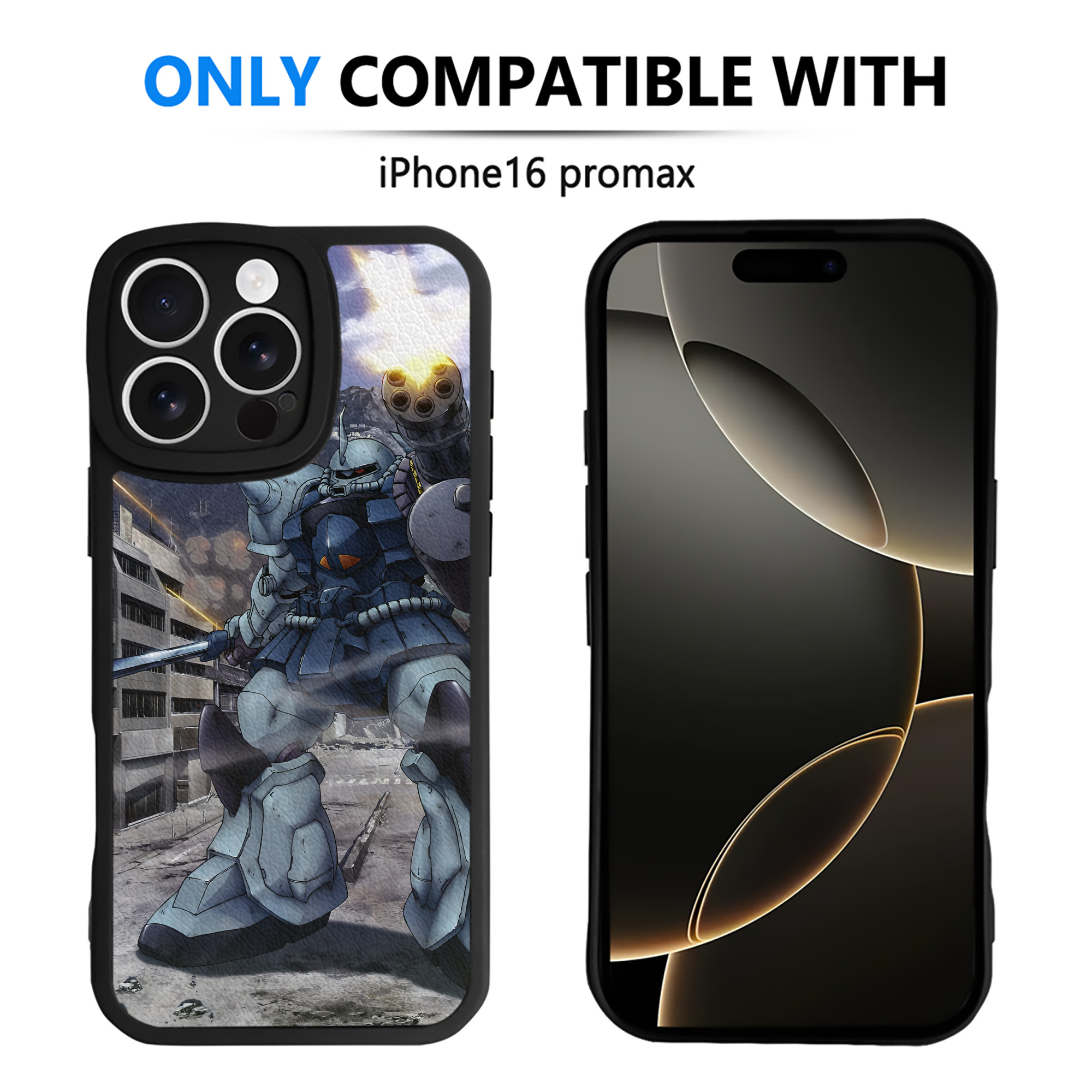 （画像用） 機動戦士ガンダム Mobile Suit Gundam 【iPhone 16シリーズ対応】シリコンスマホケース（レザー調） 材質：シリコン